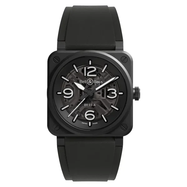 BR03A-BL-SKCESRB Relógio Automático Cronógrafo Bell&Ross Br03