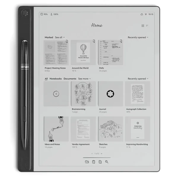 Tablet c/ Caneta Montblanc Black