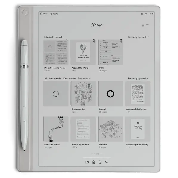 Tablet c/ Caneta Montblanc Silver