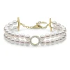 Pulseira O by Yoko de pérola Akoya e diamante